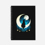 Black Moon Cat-none dot grid notebook-Vallina84