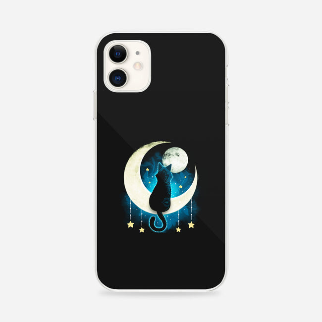 Black Moon Cat-iphone snap phone case-Vallina84