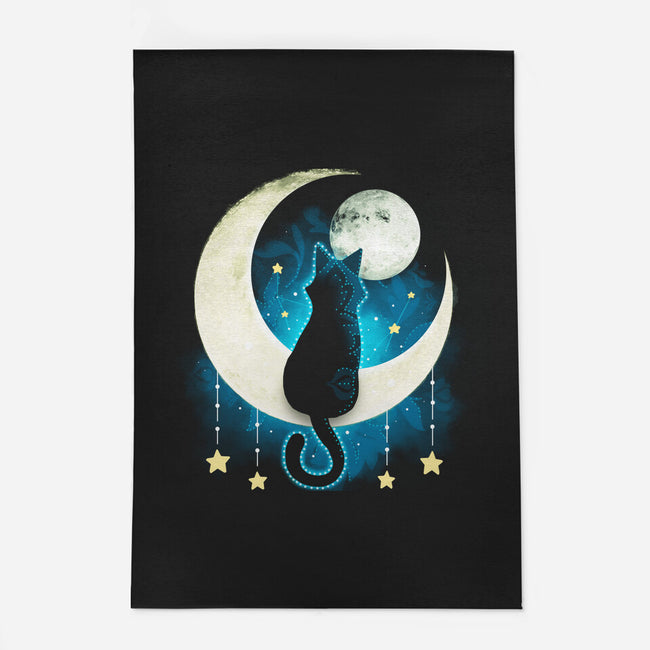 Black Moon Cat-none indoor rug-Vallina84
