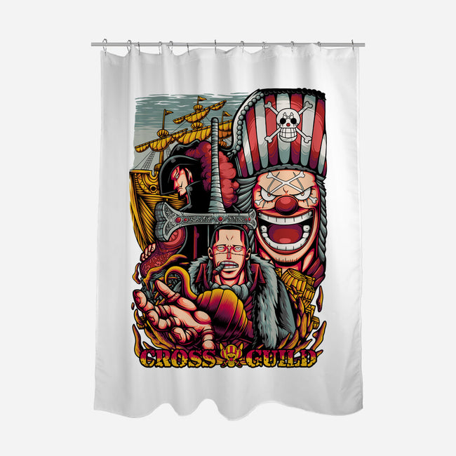 Cross Leaders-none polyester shower curtain-alanside