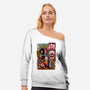 Cross Leaders-womens off shoulder sweatshirt-alanside