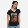 Cross Leaders-womens v-neck tee-alanside