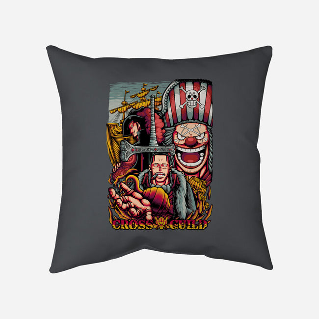 Cross Leaders-none removable cover w insert throw pillow-alanside