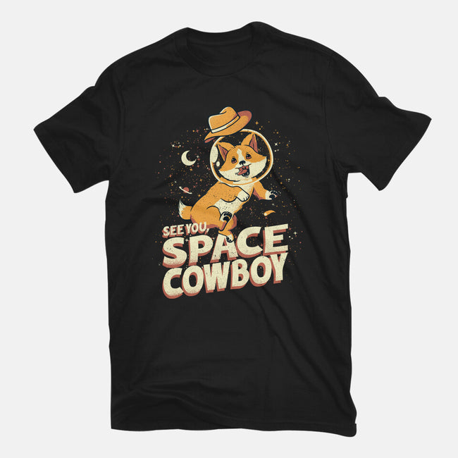 Corgi Space Cowboy-womens fitted tee-tobefonseca