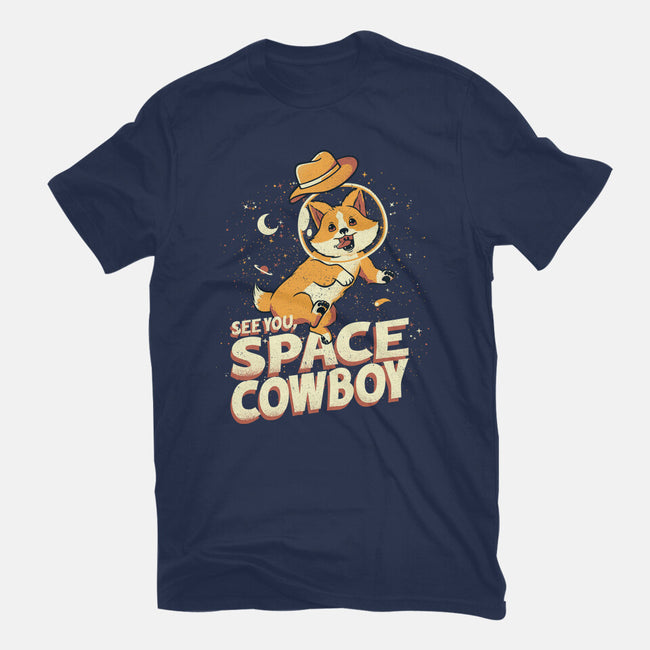 Corgi Space Cowboy-womens fitted tee-tobefonseca