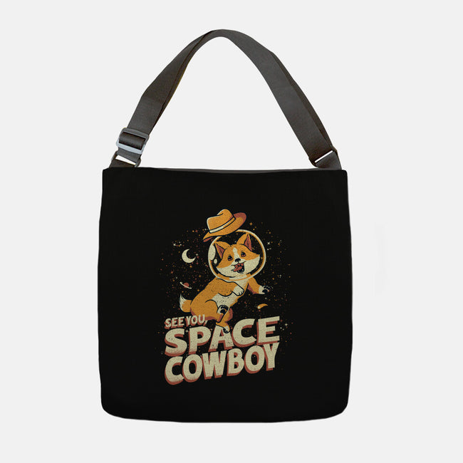 Corgi Space Cowboy-none adjustable tote bag-tobefonseca