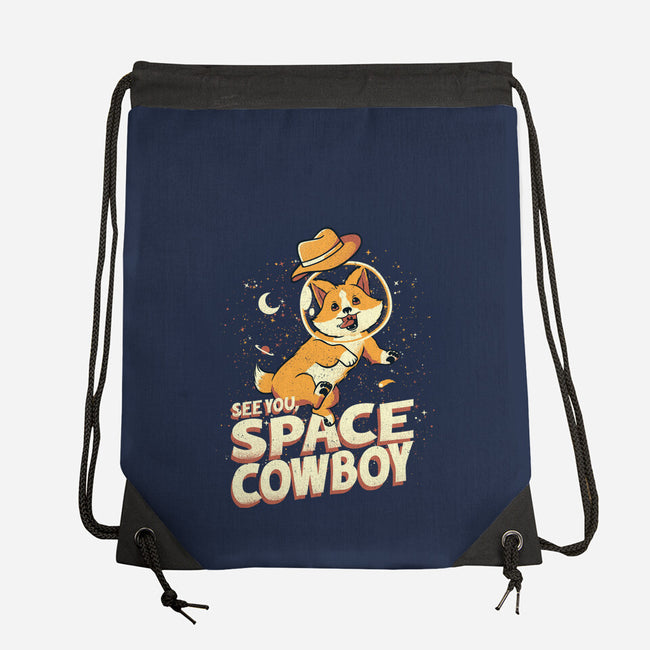Corgi Space Cowboy-none drawstring bag-tobefonseca
