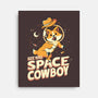 Corgi Space Cowboy-none stretched canvas-tobefonseca