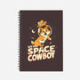 Corgi Space Cowboy-none dot grid notebook-tobefonseca