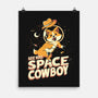 Corgi Space Cowboy-none matte poster-tobefonseca