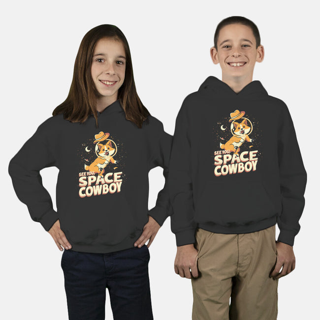 Corgi Space Cowboy-youth pullover sweatshirt-tobefonseca