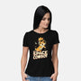 Corgi Space Cowboy-womens basic tee-tobefonseca