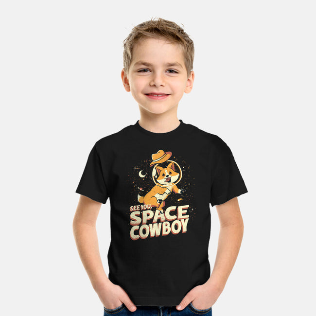 Corgi Space Cowboy-youth basic tee-tobefonseca