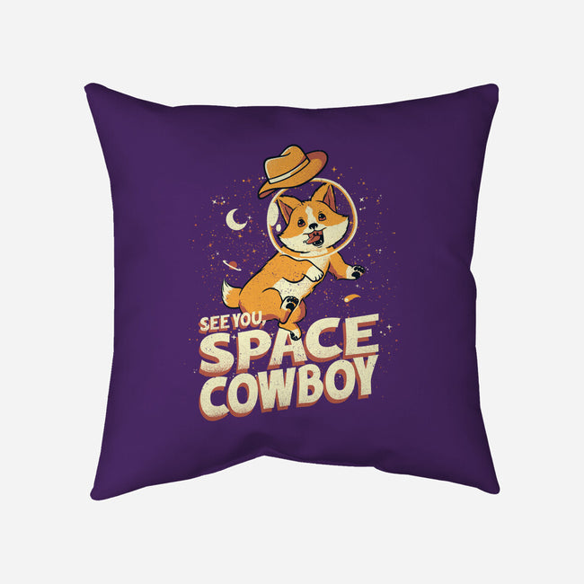 Corgi Space Cowboy-none non-removable cover w insert throw pillow-tobefonseca