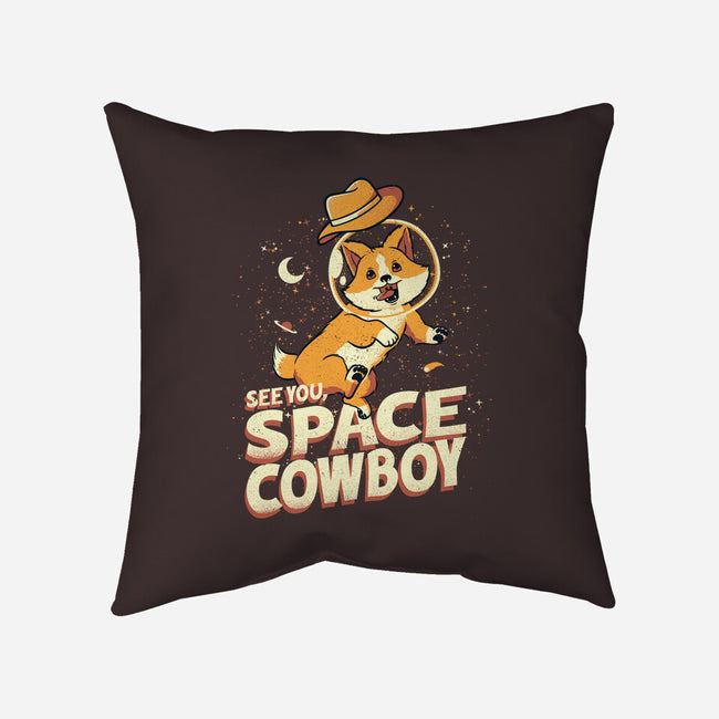 Corgi Space Cowboy-none removable cover w insert throw pillow-tobefonseca
