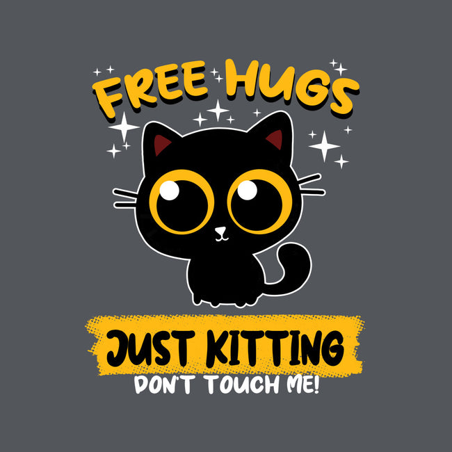 Free Hugs Just Kitting-none glossy sticker-erion_designs