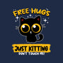 Free Hugs Just Kitting-womens fitted tee-erion_designs