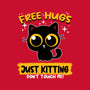 Free Hugs Just Kitting-none glossy sticker-erion_designs