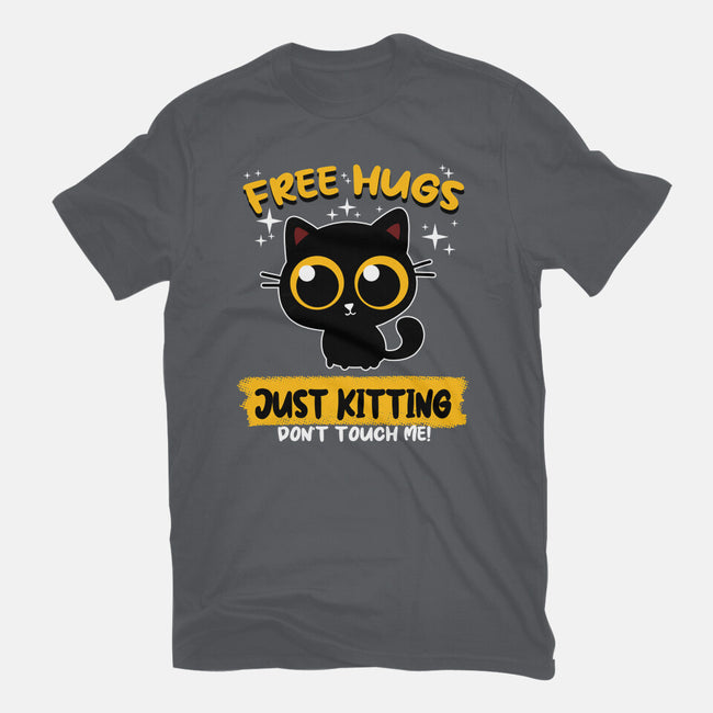 Free Hugs Just Kitting-womens basic tee-erion_designs