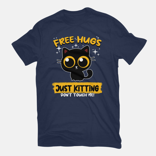 Free Hugs Just Kitting-mens basic tee-erion_designs