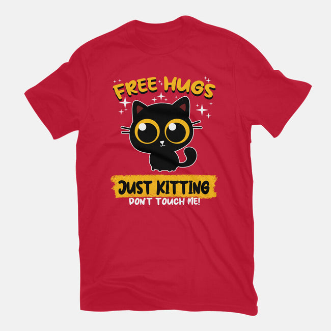 Free Hugs Just Kitting-mens premium tee-erion_designs