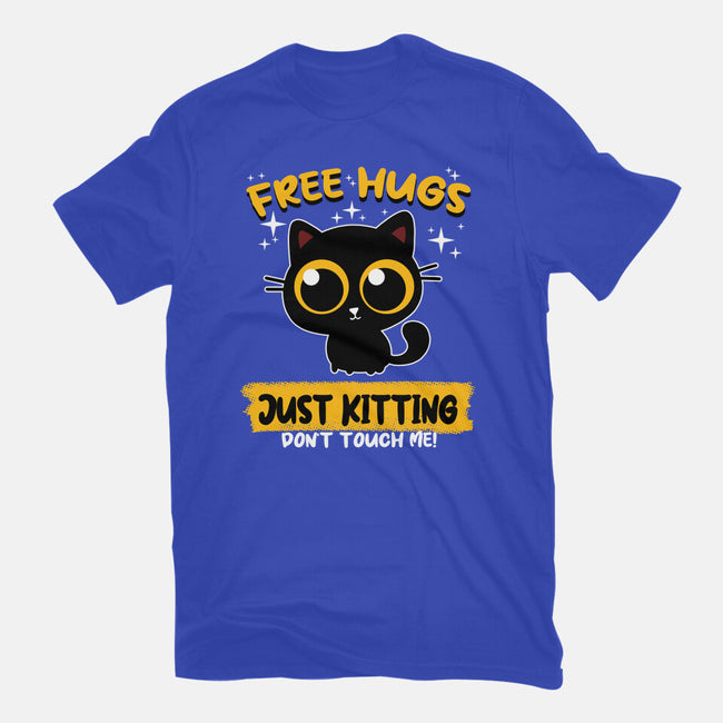 Free Hugs Just Kitting-unisex basic tee-erion_designs