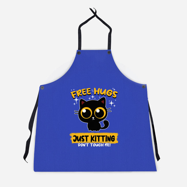 Free Hugs Just Kitting-unisex kitchen apron-erion_designs