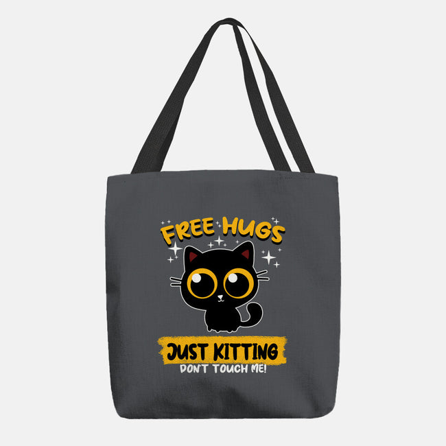 Free Hugs Just Kitting-none basic tote bag-erion_designs