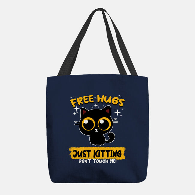 Free Hugs Just Kitting-none basic tote bag-erion_designs