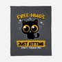 Free Hugs Just Kitting-none fleece blanket-erion_designs