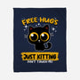 Free Hugs Just Kitting-none fleece blanket-erion_designs