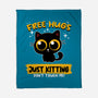 Free Hugs Just Kitting-none fleece blanket-erion_designs