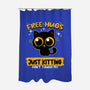 Free Hugs Just Kitting-none polyester shower curtain-erion_designs