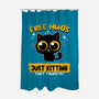 Free Hugs Just Kitting-none polyester shower curtain-erion_designs