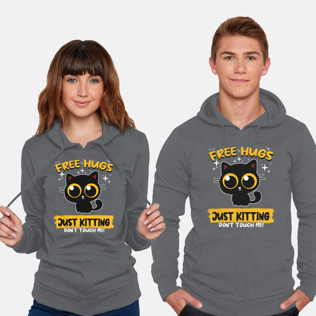 Free Hugs Just Kitting-unisex pullover sweatshirt-erion_designs
