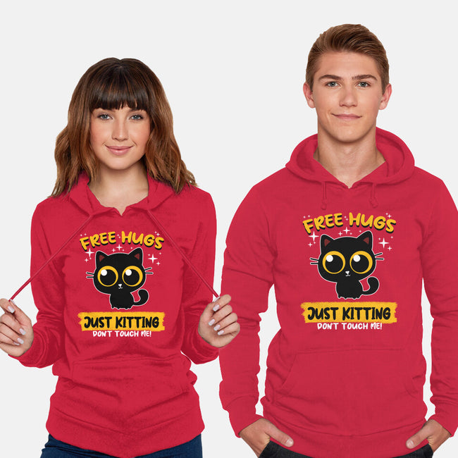 Free Hugs Just Kitting-unisex pullover sweatshirt-erion_designs