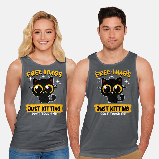 Free Hugs Just Kitting-unisex basic tank-erion_designs