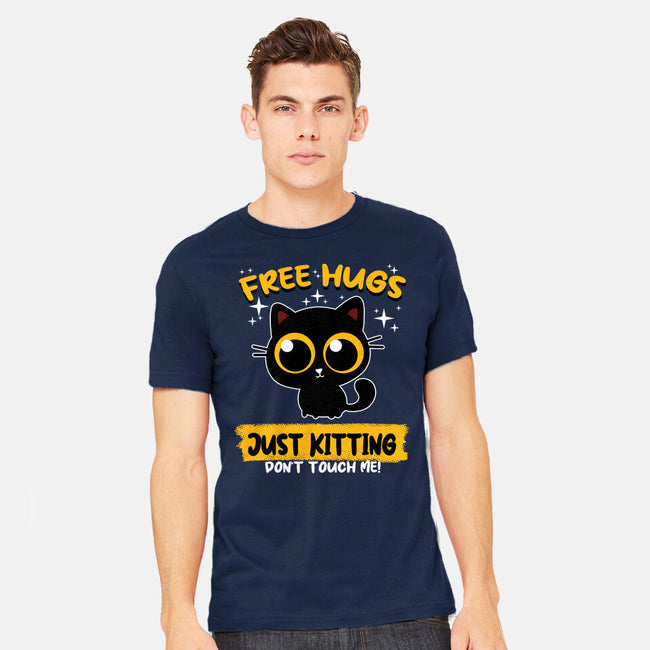 Free Hugs Just Kitting-mens heavyweight tee-erion_designs