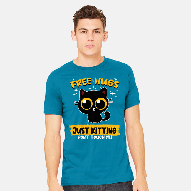 Free Hugs Just Kitting-mens heavyweight tee-erion_designs