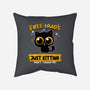 Free Hugs Just Kitting-none removable cover w insert throw pillow-erion_designs
