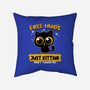 Free Hugs Just Kitting-none removable cover w insert throw pillow-erion_designs
