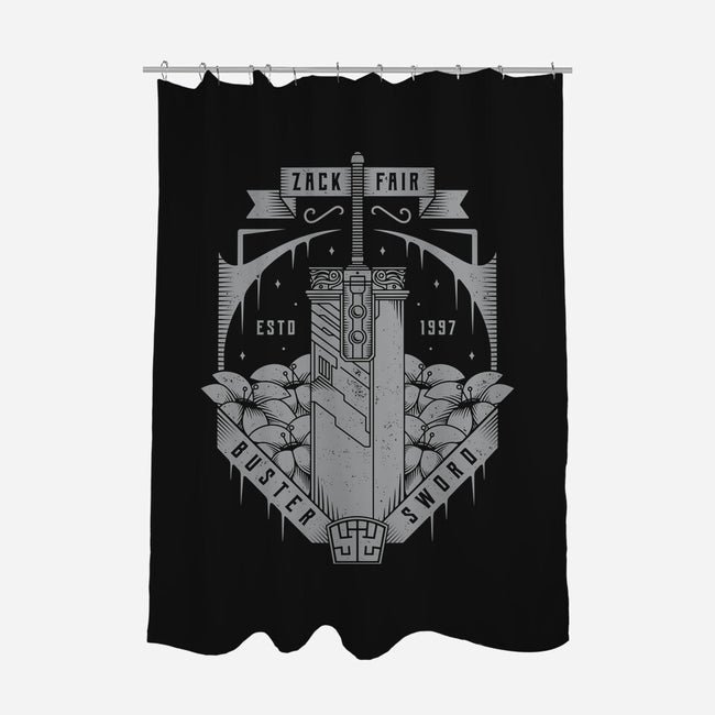 First Class Sword-none polyester shower curtain-Alundrart