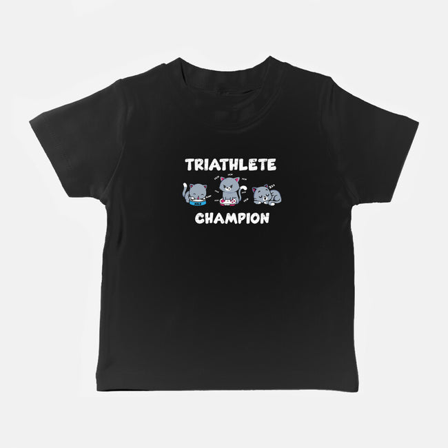 Triathlete Champion-baby basic tee-turborat14