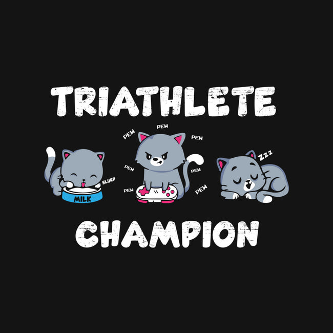 Triathlete Champion-none removable cover w insert throw pillow-turborat14