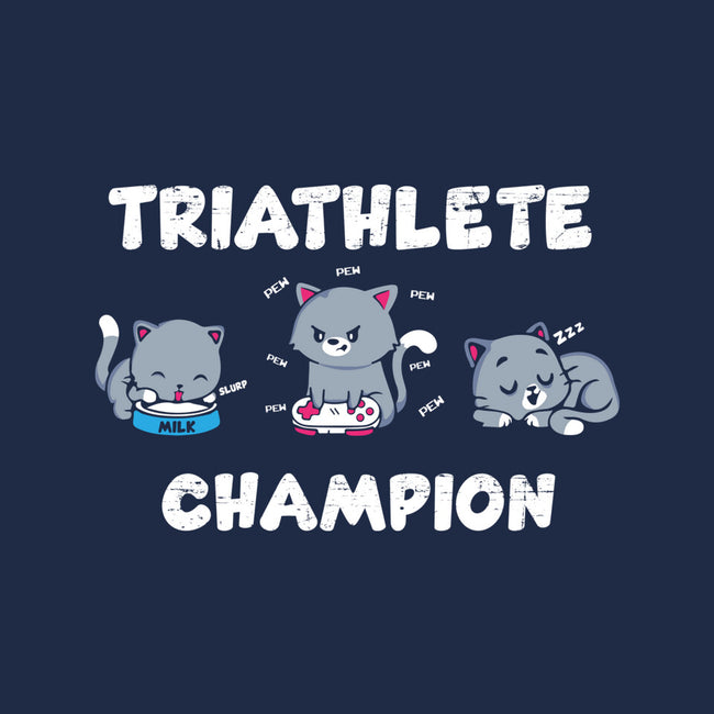 Triathlete Champion-none polyester shower curtain-turborat14