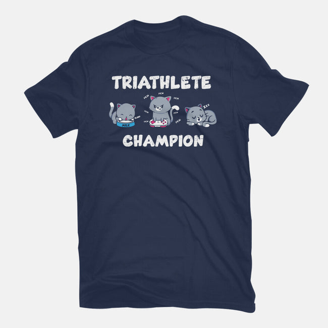 Triathlete Champion-womens basic tee-turborat14