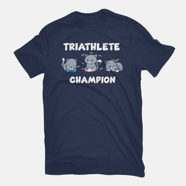 Triathlete Champion-mens basic tee-turborat14