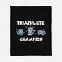 Triathlete Champion-none fleece blanket-turborat14