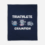 Triathlete Champion-none fleece blanket-turborat14