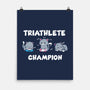 Triathlete Champion-none matte poster-turborat14